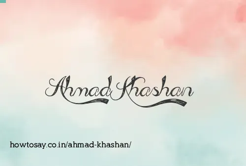 Ahmad Khashan