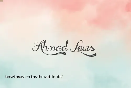 Ahmad Louis
