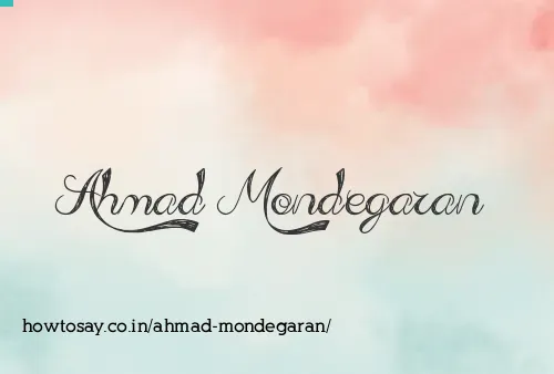 Ahmad Mondegaran