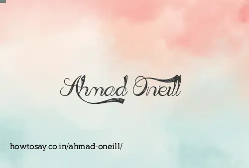 Ahmad Oneill