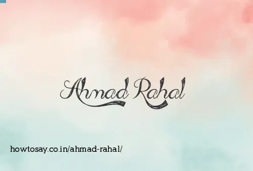 Ahmad Rahal