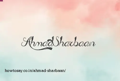 Ahmad Sharbaan