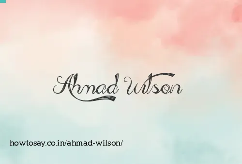 Ahmad Wilson