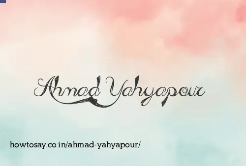 Ahmad Yahyapour