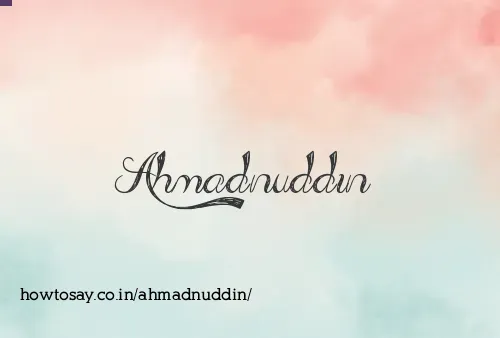 Ahmadnuddin