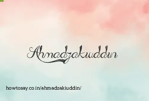 Ahmadzakiuddin