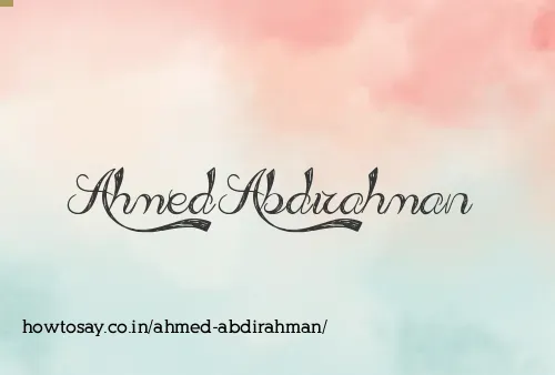 Ahmed Abdirahman