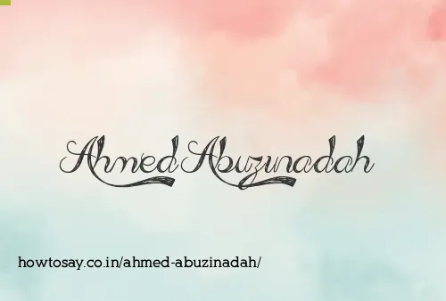Ahmed Abuzinadah