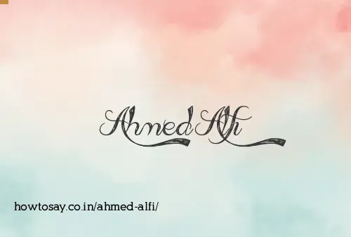 Ahmed Alfi