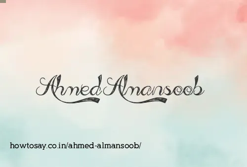 Ahmed Almansoob
