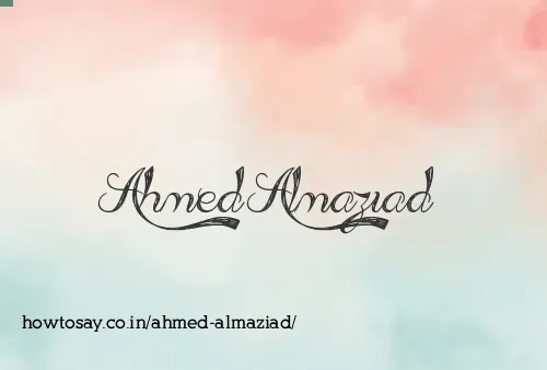 Ahmed Almaziad