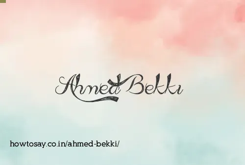Ahmed Bekki