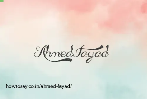 Ahmed Fayad