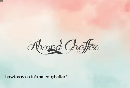 Ahmed Ghaffar