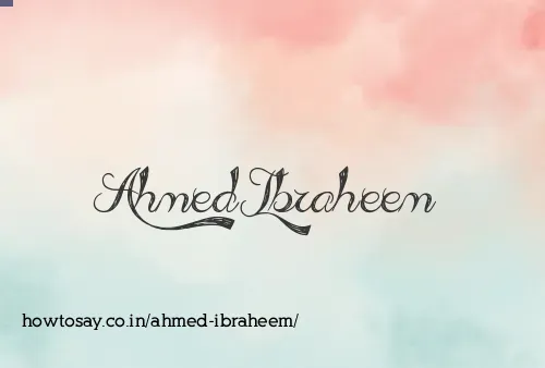 Ahmed Ibraheem