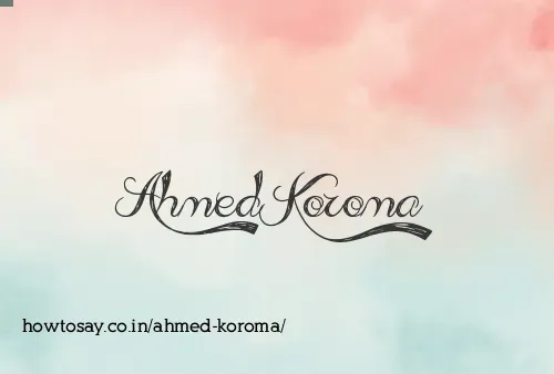 Ahmed Koroma