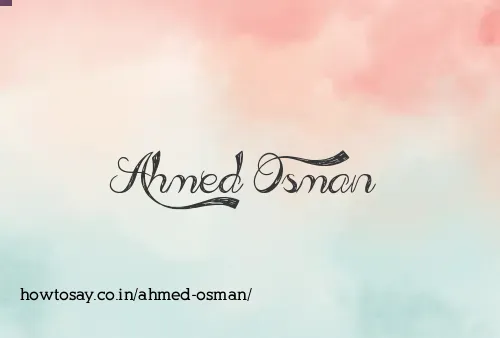 Ahmed Osman
