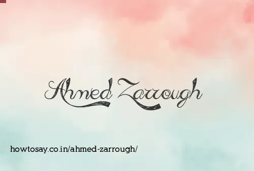Ahmed Zarrough