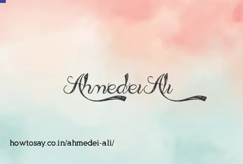 Ahmedei Ali