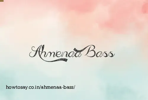 Ahmenaa Bass