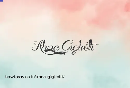 Ahna Gigliotti