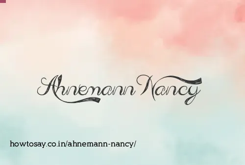 Ahnemann Nancy