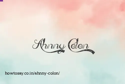Ahnny Colon