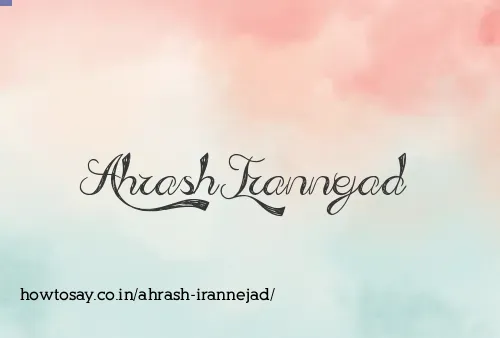 Ahrash Irannejad