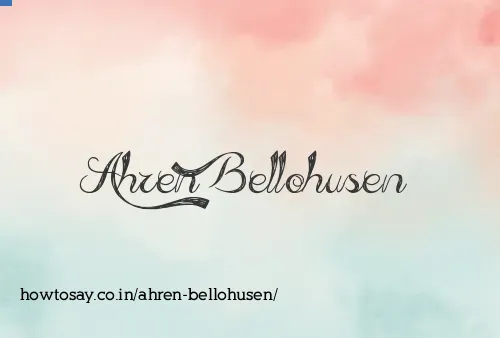Ahren Bellohusen