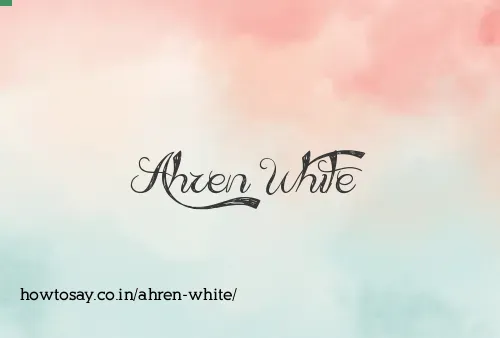 Ahren White