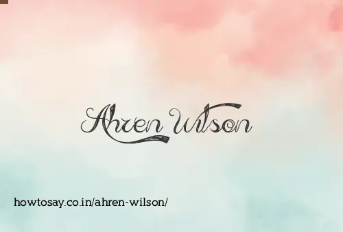 Ahren Wilson