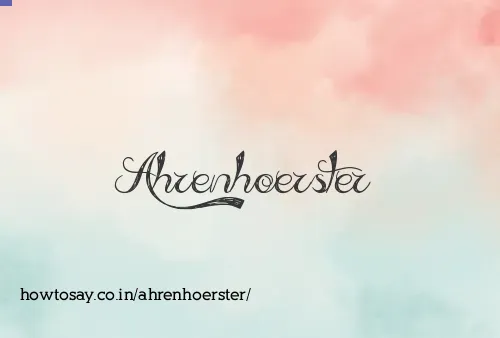 Ahrenhoerster