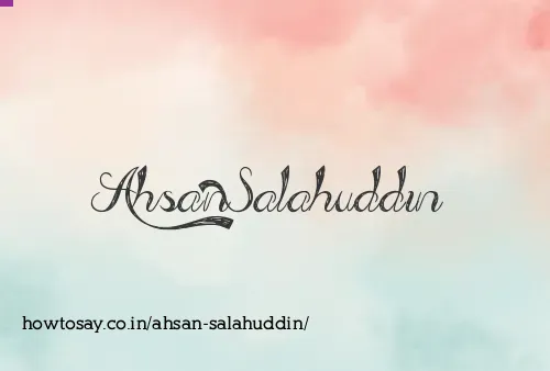 Ahsan Salahuddin