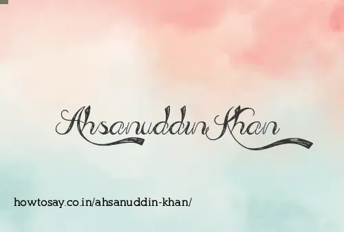Ahsanuddin Khan