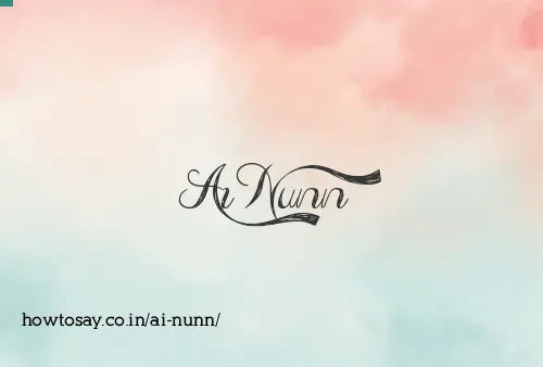 Ai Nunn