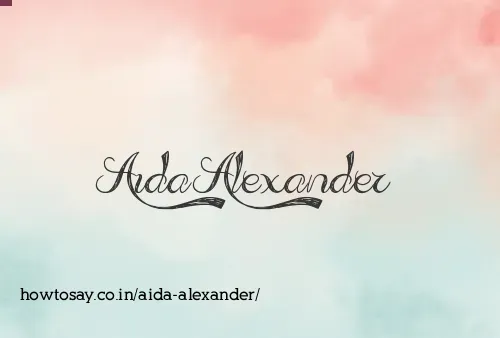 Aida Alexander