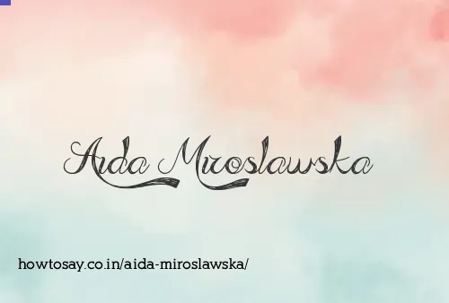 Aida Miroslawska