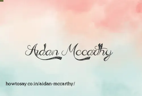 Aidan Mccarthy