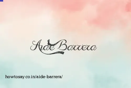Aide Barrera