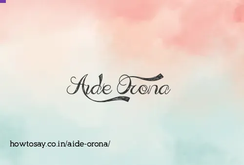 Aide Orona