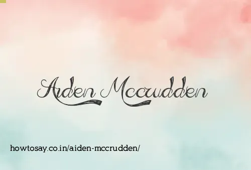 Aiden Mccrudden