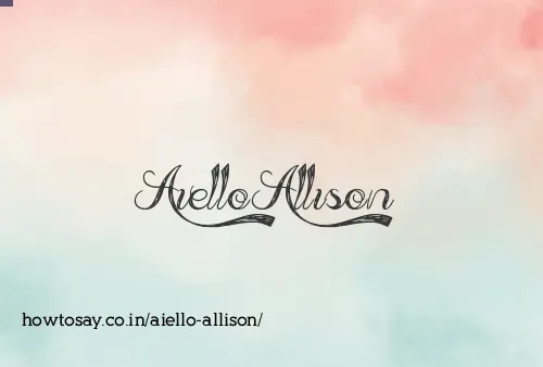 Aiello Allison