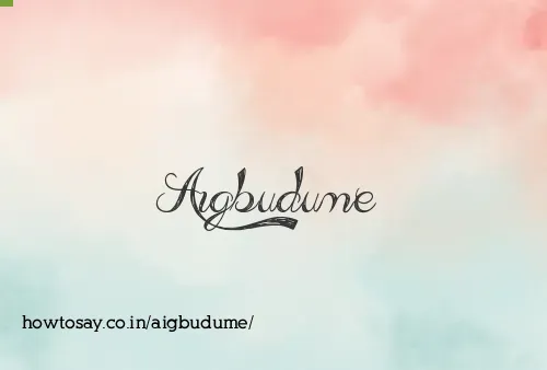 Aigbudume
