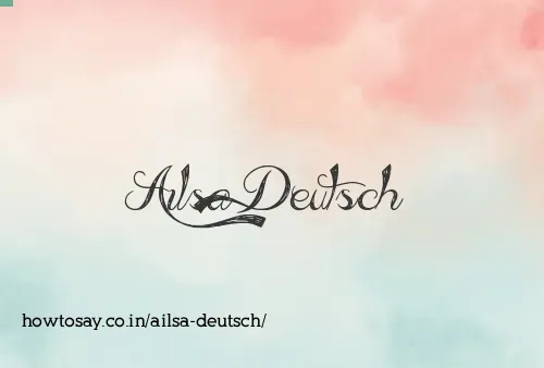 Ailsa Deutsch