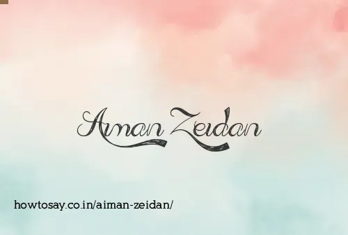 Aiman Zeidan