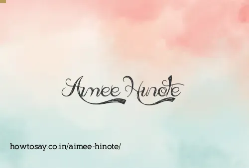 Aimee Hinote