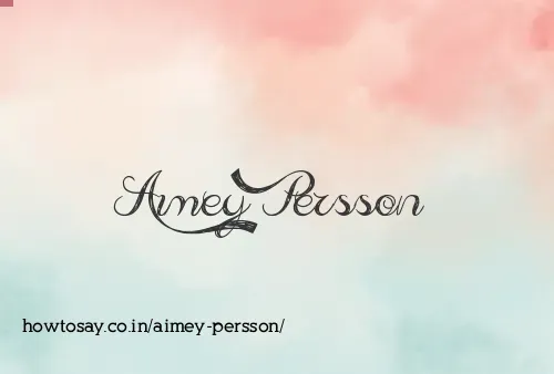 Aimey Persson
