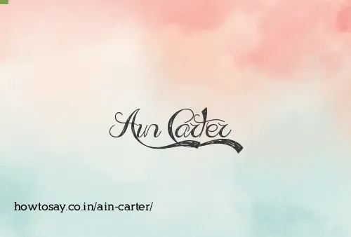 Ain Carter