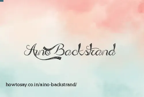 Aino Backstrand