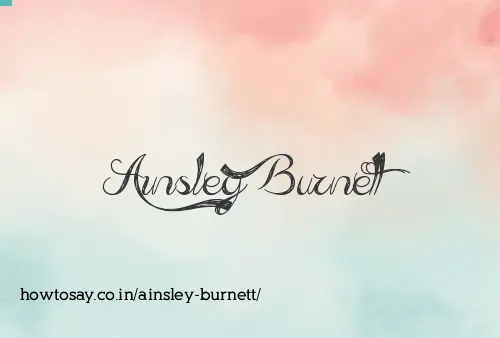 Ainsley Burnett
